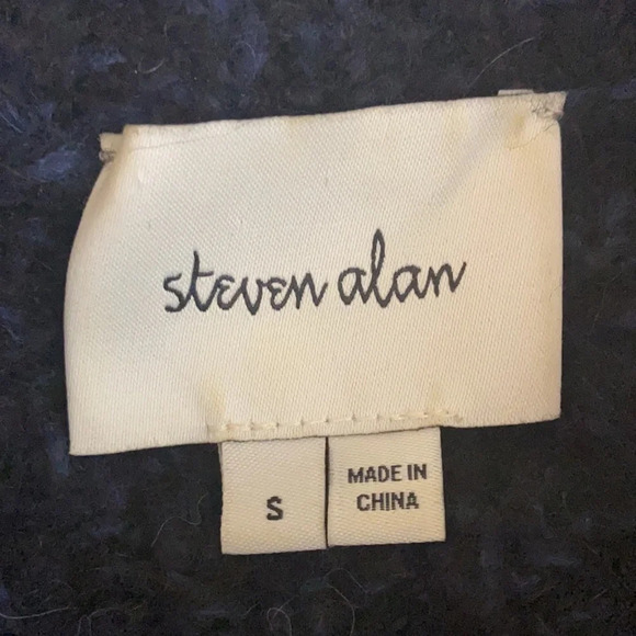 Steven Alan Alpaca & Virgin Wool Blend Chunky Knit Sweater with Side Splits - S - Picture 4 of 6